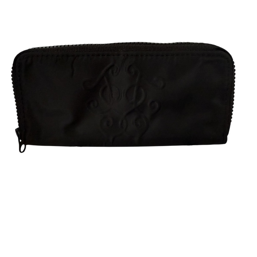 Jessica Simpson Black Makeup Brush Holder Case Cheetah Print Travel Organizer